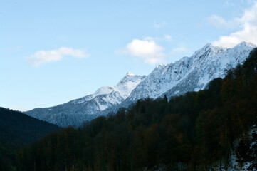 Obraz premium snow covered mountains