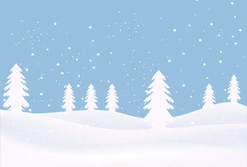 Christmas background with winter
