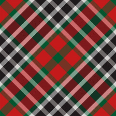 Plaid pattern seamless. Check fabric texture. Stripe square background. Vector textile design.