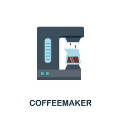 Coffeemaker icon. Simple element from kitchen appliances collection. Creative Coffeemaker icon for web design, templates, infographics and more