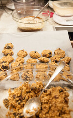 baking home made cookies