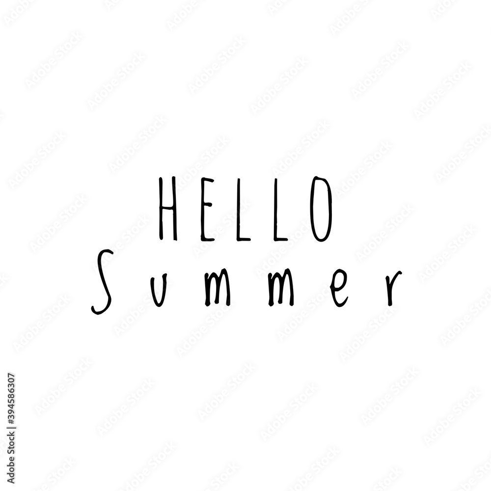 Canvas Prints ''Hello summer'' Lettering