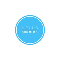 Fototapeta premium ''Hello summer'' Lettering
