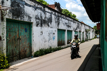 Laweyan Street, Solo, Central Java, Indonesia.