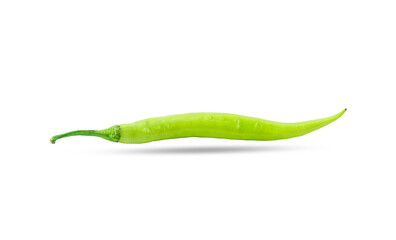 fresh chili pepper on a white background,isolated