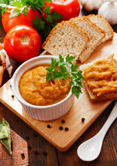 Zucchini spread in a bowl