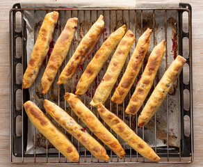  Baked cherry sticks for pie Monastic hut  at home
