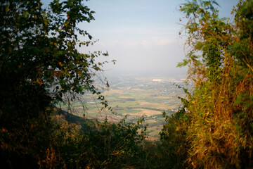 Obraz na płótnie Canvas view in the mountain hill