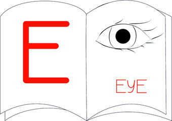 english letter E