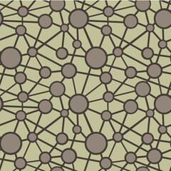 Vector seamless pattern with crystal lattice