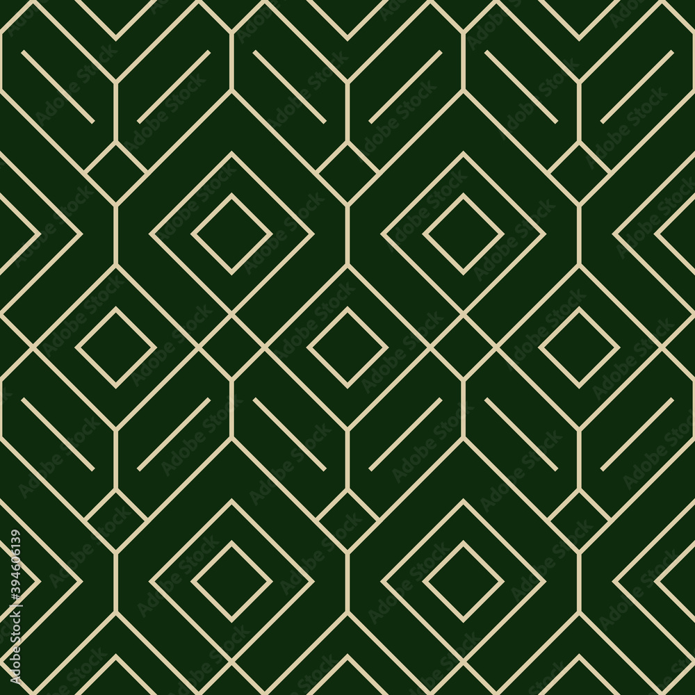 Aufkleber Seamless geometric stylish pattern. Classic Art Deco seamless pattern. Abstract Vintage retro vector Islamic wallpaper. Lattice graphic design. Vector modern tiles pattern.