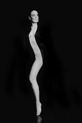 Fototapeta Silhouette eines Frauenkörpers obraz