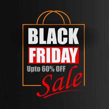 vector illustration of Banner template background for Black Friday Sale and Promotion