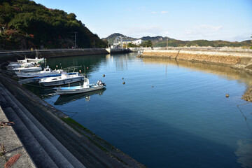 日本の岡山県の水のある風景