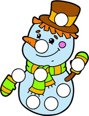 Vector digital educational game with cartoon character for toddlers:  patches or dot marker pages