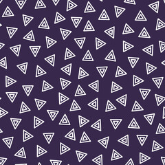 Vector seamless pattern with triangles