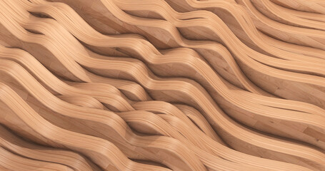 Stacked Woods Abstract Background With Copy Space. 3D Illustration Render