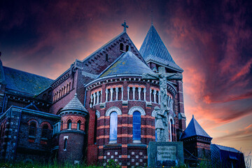 église Saint-Jacques dans la ville du Tréport	