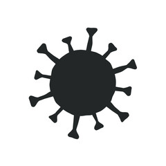 Coronavirus icon. Corona virus disease symbol. Influenza epidemic logo. Sars Covid-19 sign. Isolated on white background. Vector illustration image.