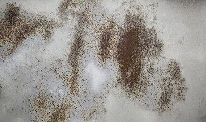 Rust texture on metal wall