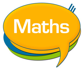 Maths Yellow Green Blue Rounded Comment Symbol 