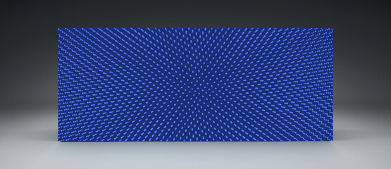 Abstract background with many dots. 3d network design with particles. Vector illustration. Cover design template. Can be used for advertising, marketing or presentation.