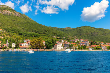 Coast near Kotor in the Adriatiac sea, Montenegro