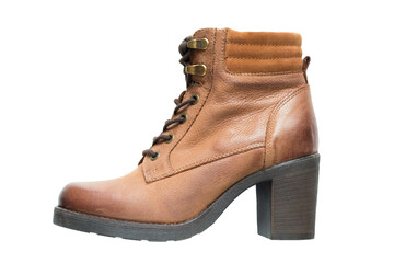 Leather boot isolated