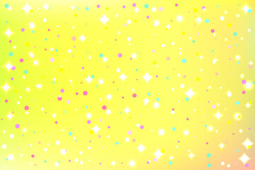 Gradient background of fairy princess, unicorn, mermaid. Iridescent abstract texture. Kawaii background with princess rainbow mesh. For festivals and parties in pastel colors with lights and confetti