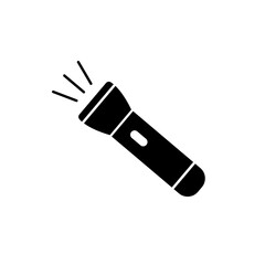 flashlight icon. Flat illustration of  flashlight
