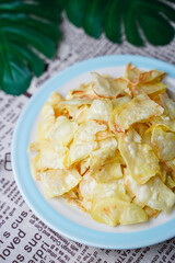 deep fried durian home made processed fruit