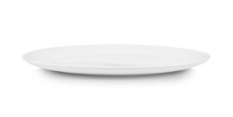 White plate solated on white background