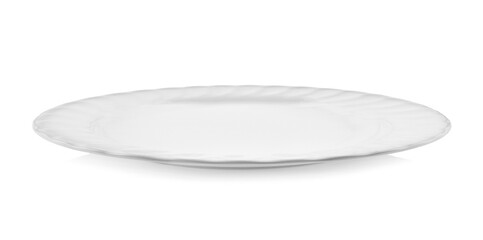 white plate isolated on white background