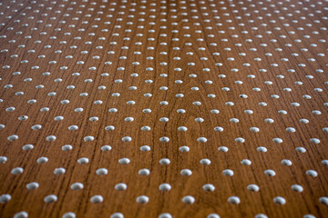 Perforated panels as an abstract background