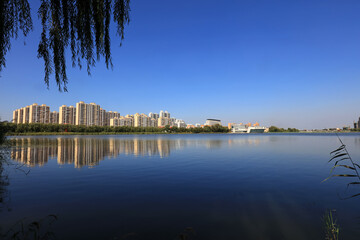 Waterfront City Architectural Scenery, Luannan County, Hebei Province, China