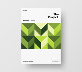 Abstract corporate identity report cover. Geometric vector business presentation design layout. Amazing company illustration brochure template.