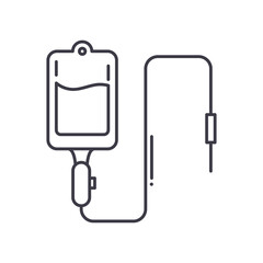 Dropper concept icon, linear isolated illustration, thin line vector, web design sign, outline concept symbol with editable stroke on white background.