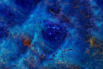 Colored beautiful galaxy. Elements of this image furnished by NASA