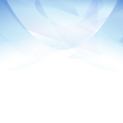 Blue abstract curve background with copy space. Modern smooth background. Design template for cover. Wavy concept for brochure and space for white text. Smooth vector background