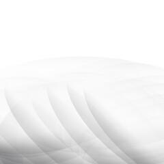 Gray abstract curve background with copy space. Modern smooth background. Design template for cover. Wavy concept for brochure and space for white text. Smooth vector background