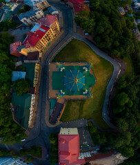 St. Andrew's Church aerial view..