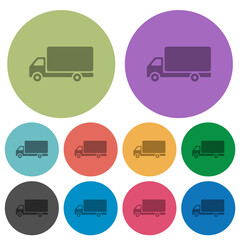 Freight car color darker flat icons