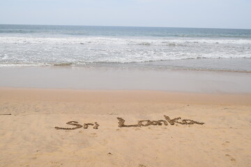 the inscription on the beach