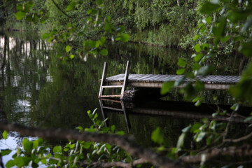 Old wooden pier