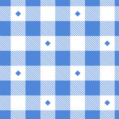 Vector seamless blue knitted pattern. Textile cage