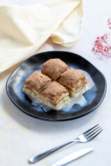 cold baklava - cold baklava with milk - soguk baklava