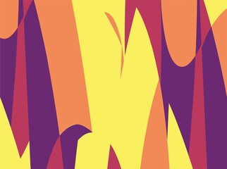 Beautiful of Colorful Art Purple, Orange, Pink and Yellow, Abstract Modern Shape. Image for Background or Wallpaper
