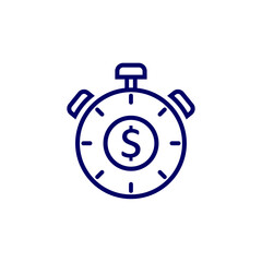 Money Time logo design vector template, Business logo design concept, Icon symbol