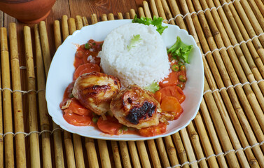 Chilean Pollo arvejado