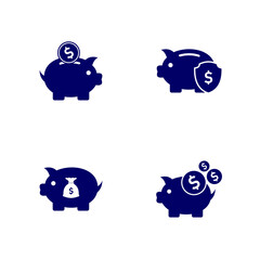 Set of Money logo design vector template, Business logo design concept, Icon symbol